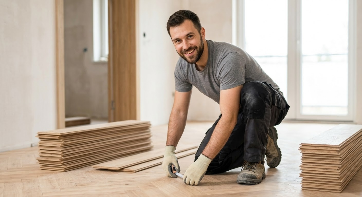 Floor installation hardwood tiles laminate Lisbon · CASAFIXA